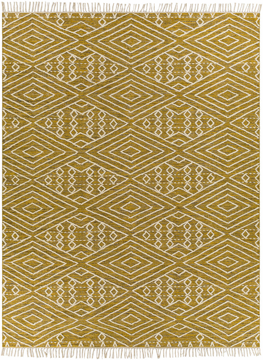 Skedee Mustard/Cream Diamond Carpet - Clearance