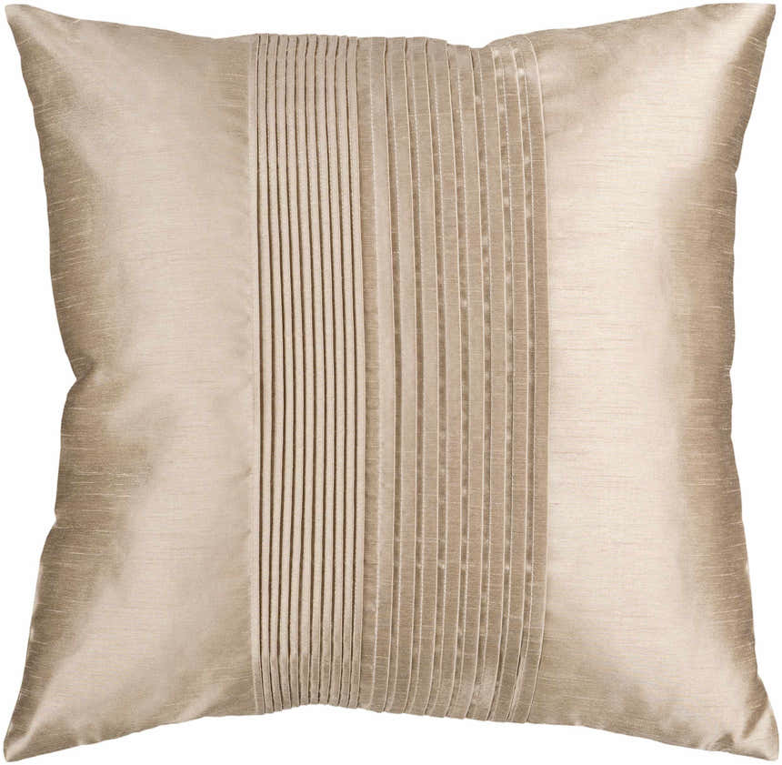 Crawfordville Tan Square Throw Pillow