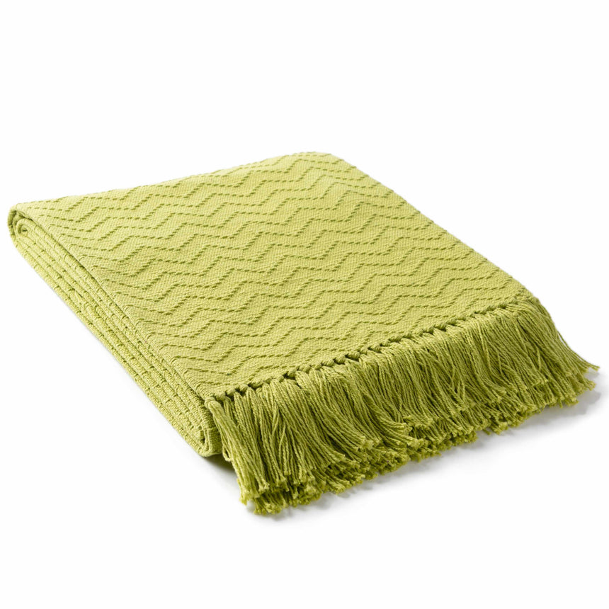 Chiconcuac Olive Throw Blanket