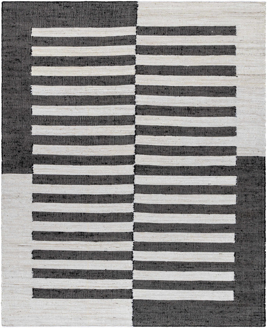 Soren Black&White Jute Area Rug