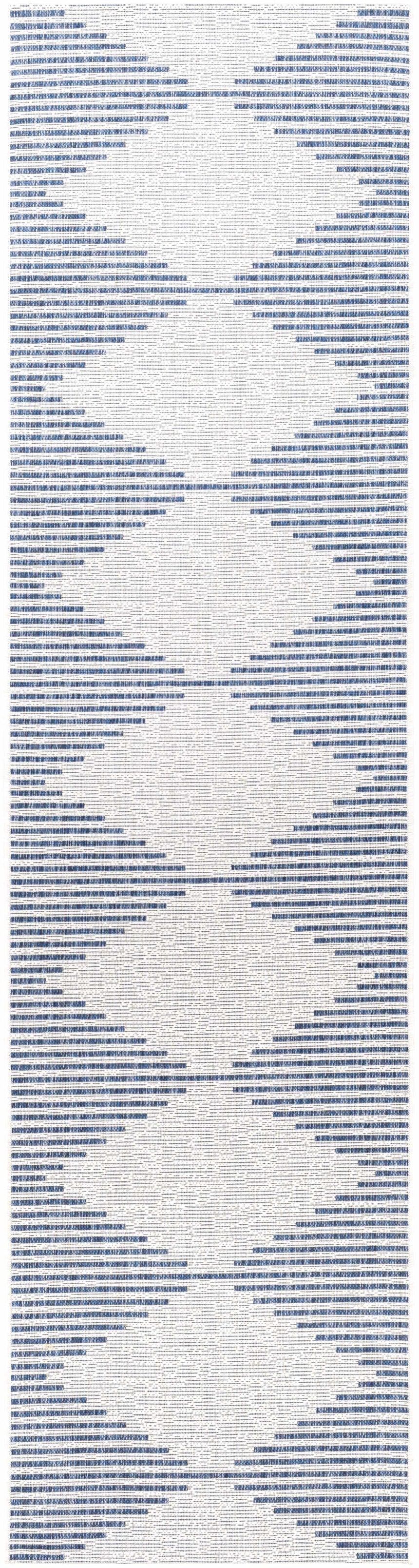 Stephan Blue & Cream Outdoor Rug