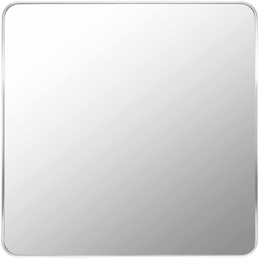 Ockenfels Modern Arched Silver Gray Wall Mirror