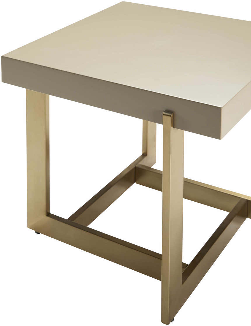 Dossenheim Modern Gold Square End Table
