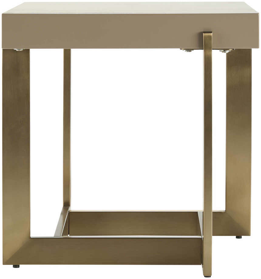 Dossenheim Modern Gold Square End Table