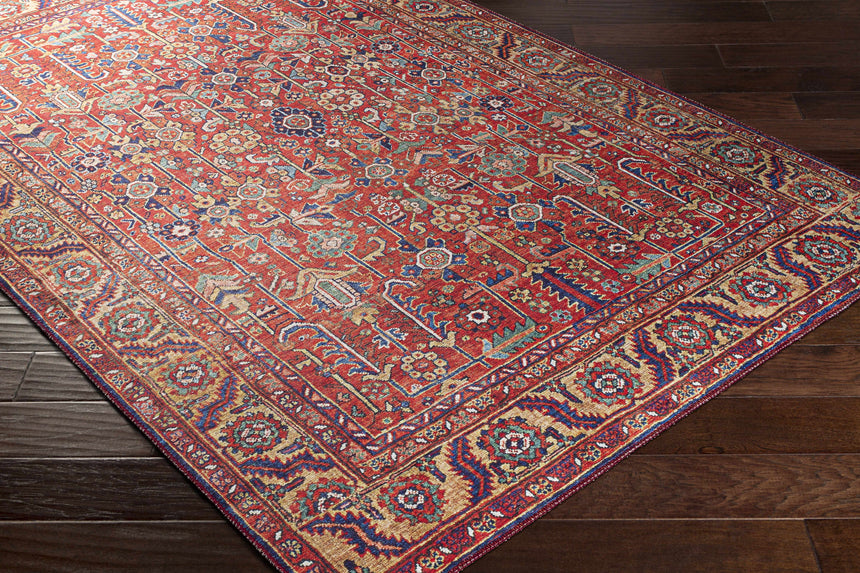 Edwardsburg Traditional Red Rug