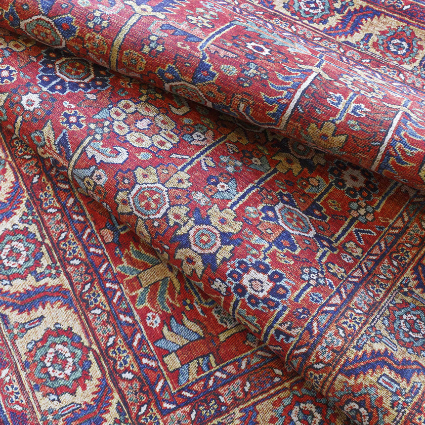 Edwardsburg Traditional Red Rug