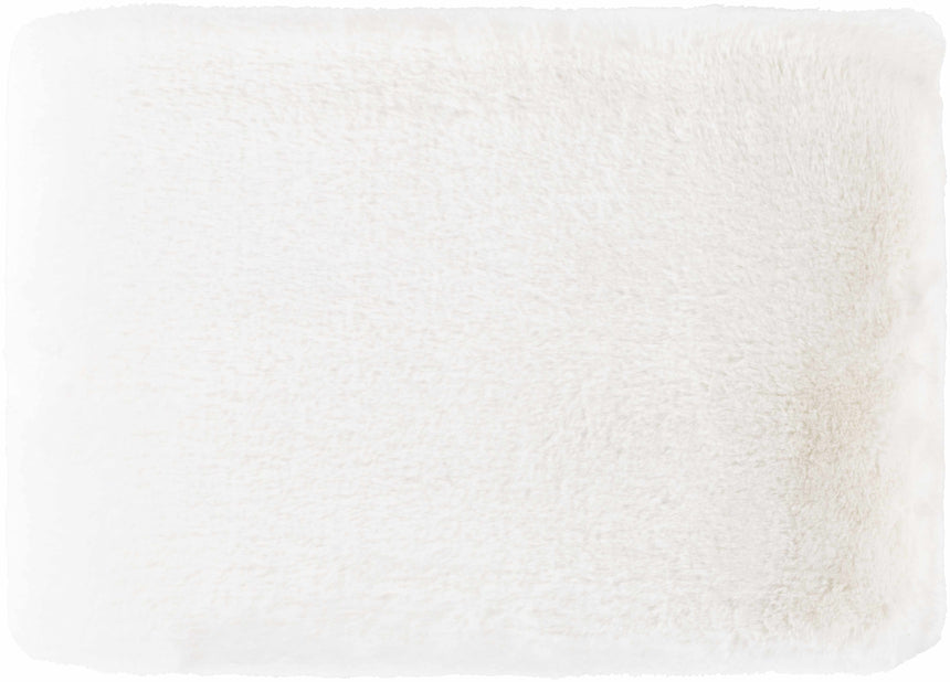 White Faux Fur Throw Blanket - Clearance