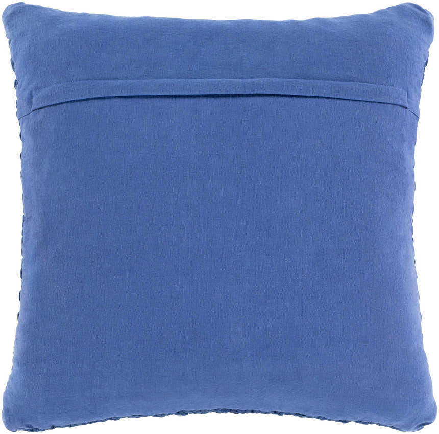 Efeler Navy Crochet Throw Pillow - Clearance