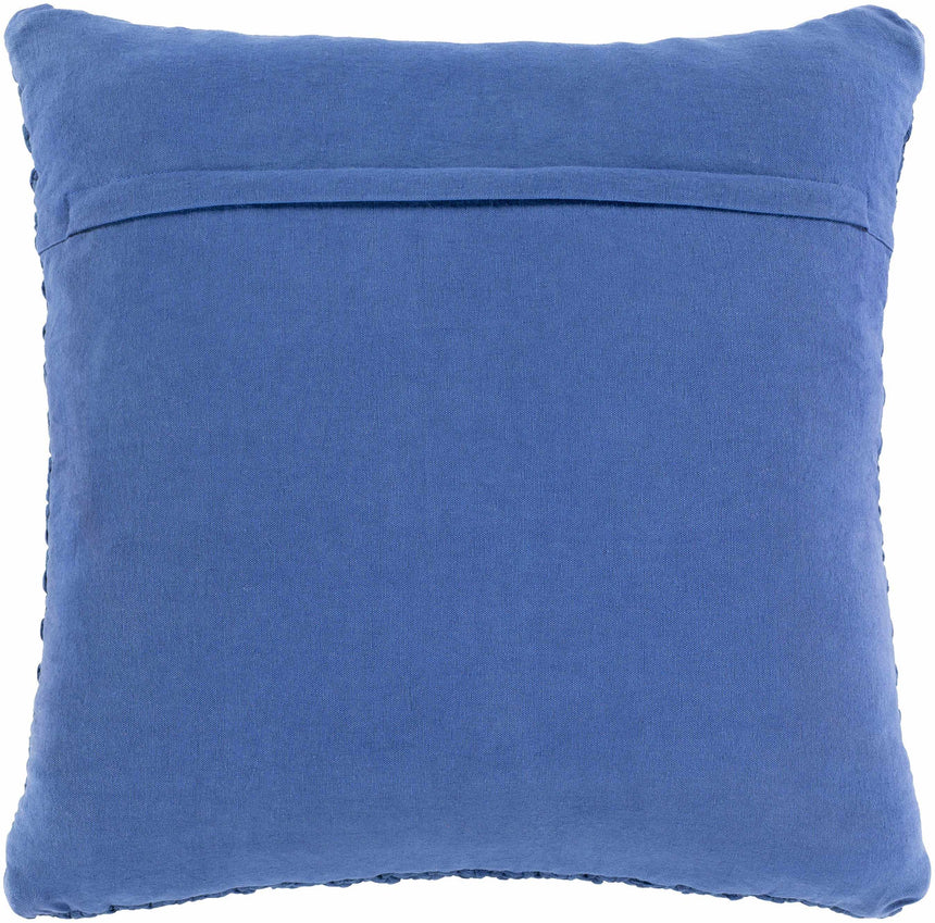 Efeler Navy Crochet Throw Pillow - Clearance