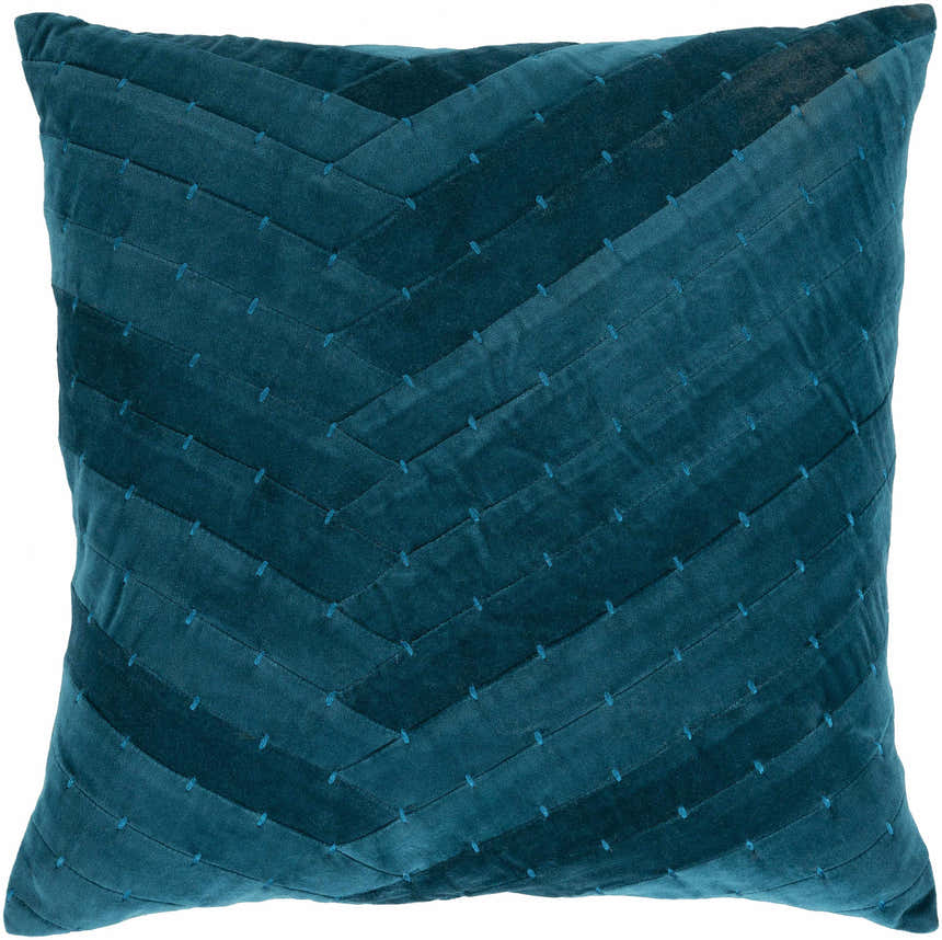 Eleroy Teal Square Throw Pillow - Clearance