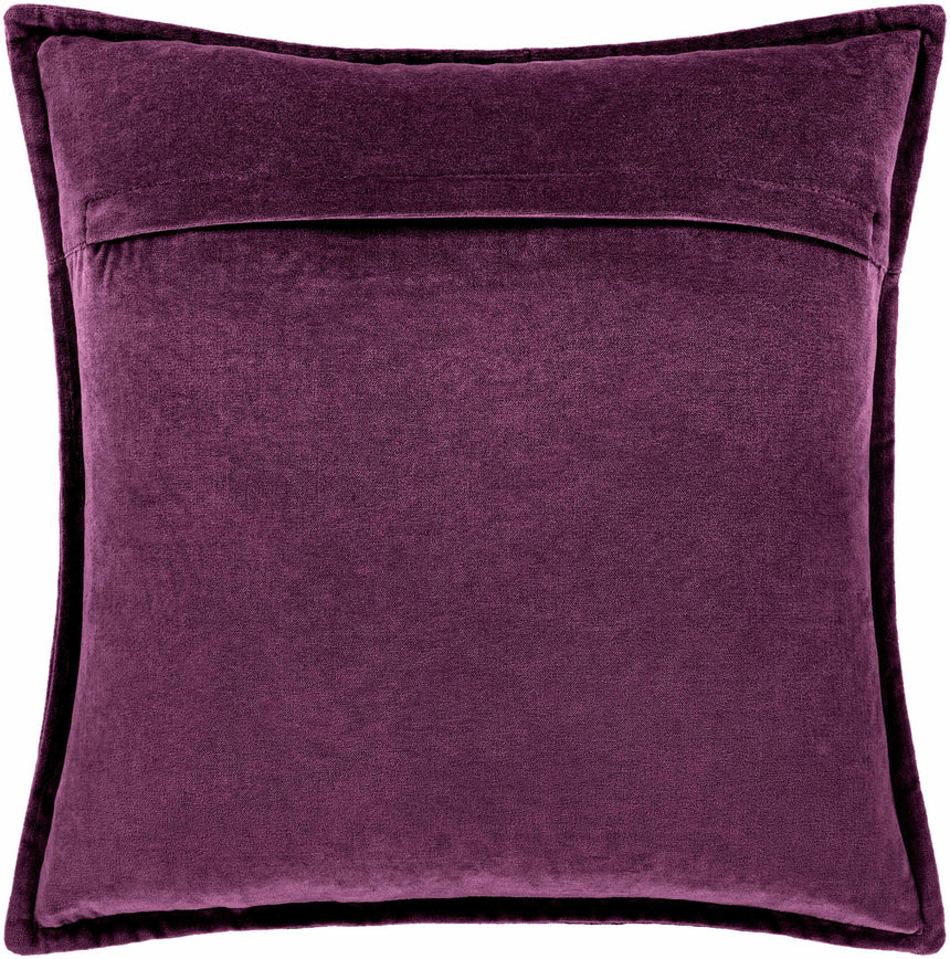 Eugene Dark Purple Square Throw Pillow