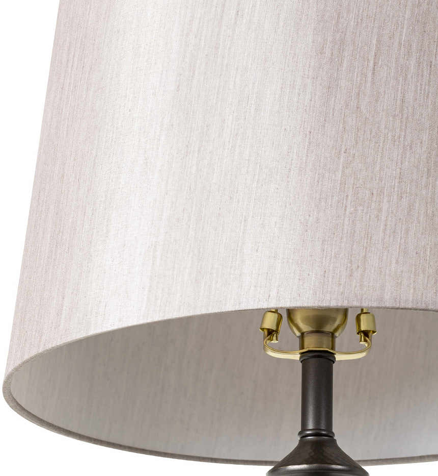 Oberkirch Black Metallic Table Lamp - Clearance