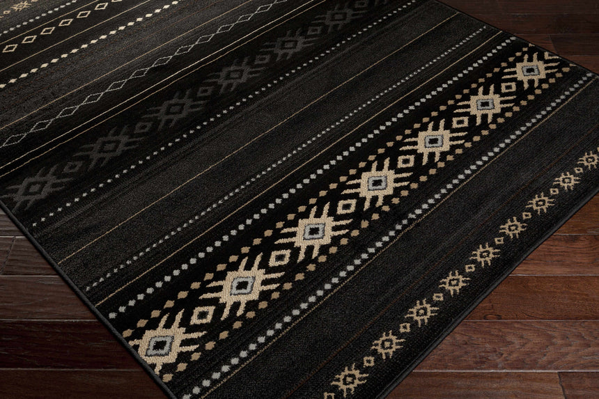 Fogertown Black Western Rug
