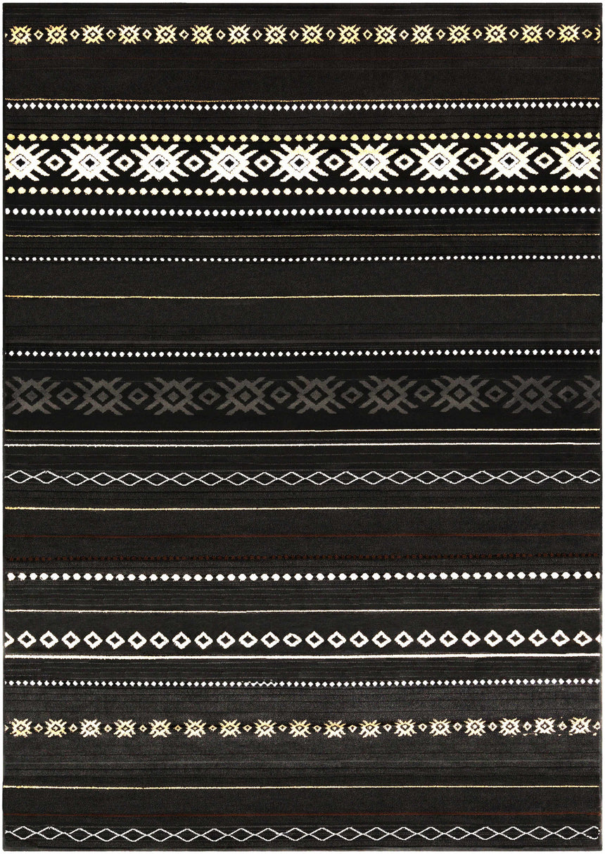 Fogertown Black Western Rug