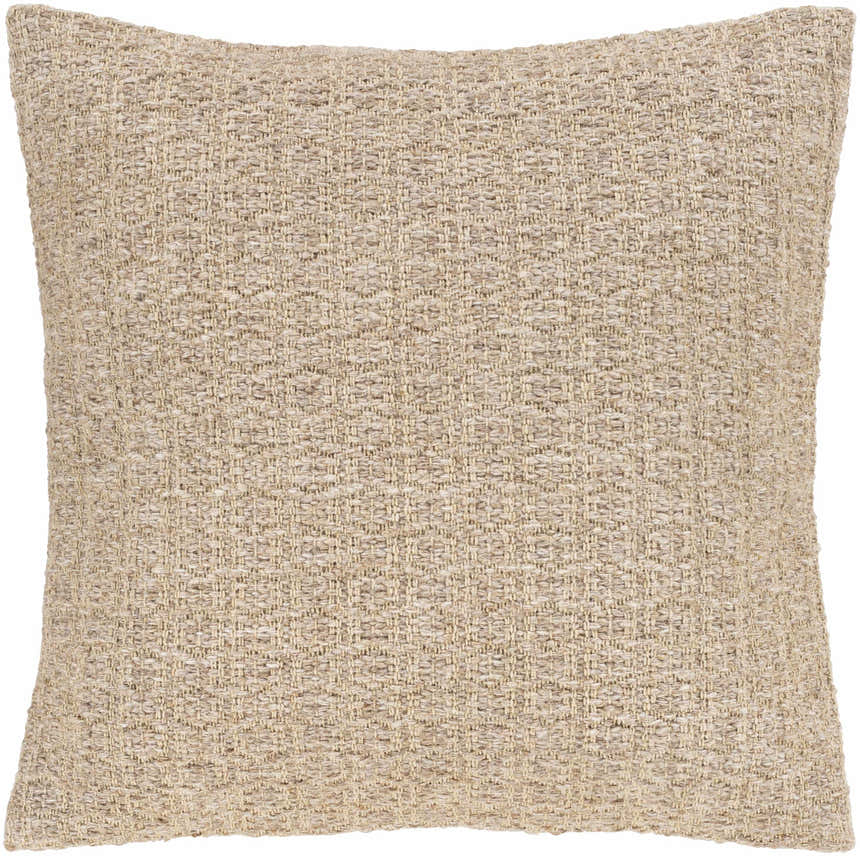 Freeman Tan Square Throw Pillow