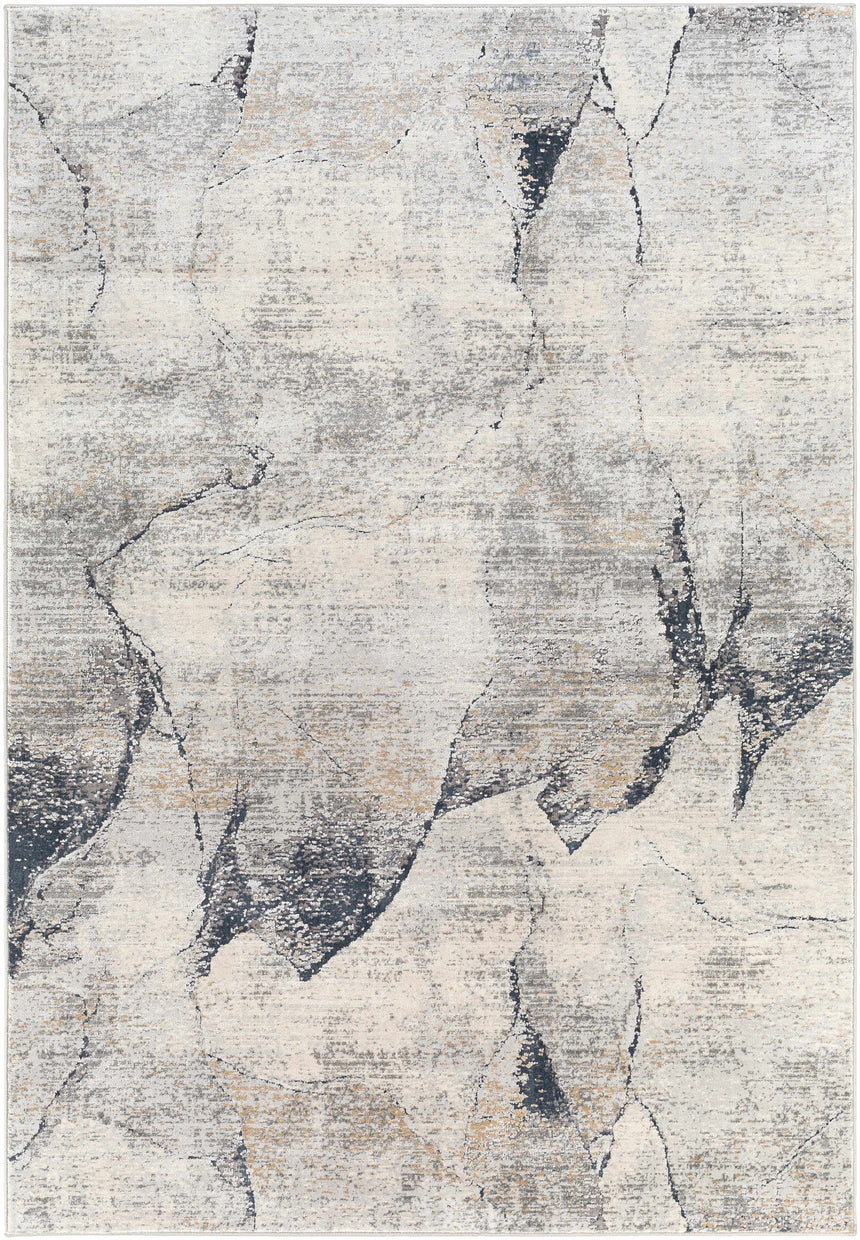 Gasquet Gray Marble Textured Luxe Rug