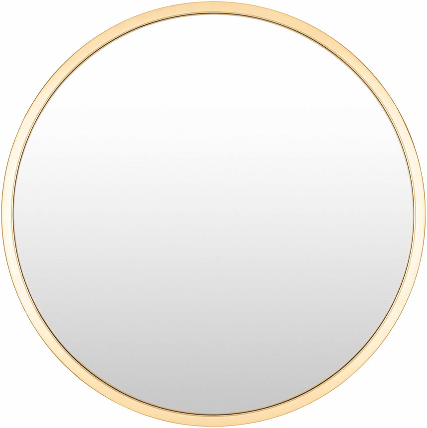 Guindarohan Gold Frame Round Mirror