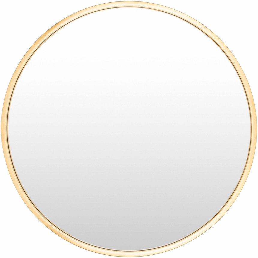 Guindarohan Gold Frame Round Mirror