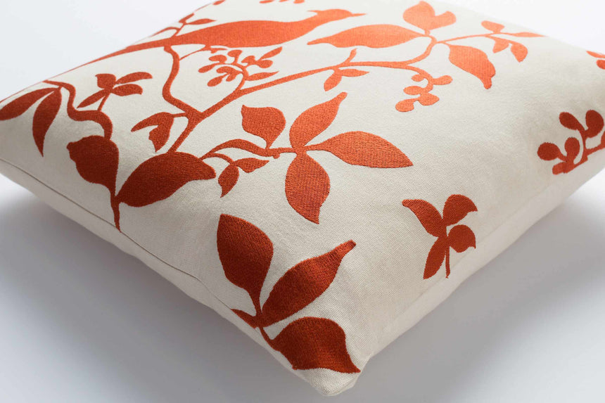 Gosford Red Floral Throw Pillow - Clearance