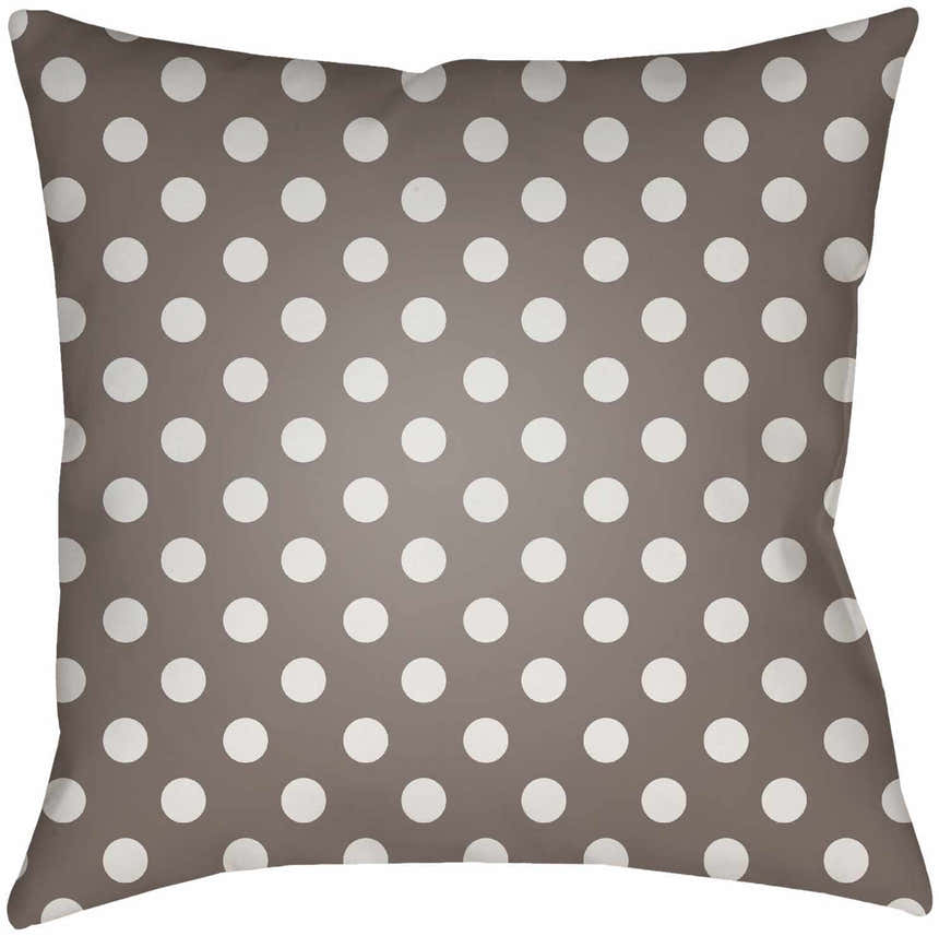 Gubat Taupe Polka Dot Accent Outdoor Pillow