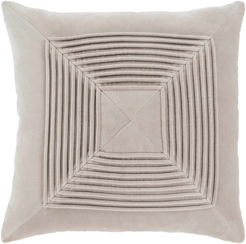 Gueydan Light Beige Square Throw Pillow - Clearance