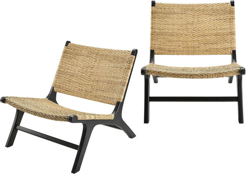 Ulhasnagar Black Accent Chair - Clearance
