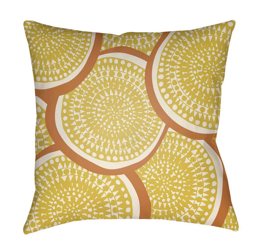 Halfeti Retro Geometric Sunburst Accent Pillow