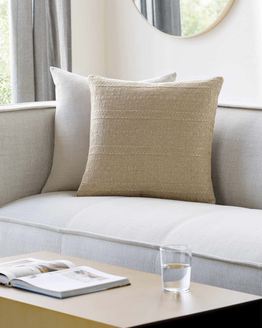 Adalia Cream Throw Pillow - Clearance