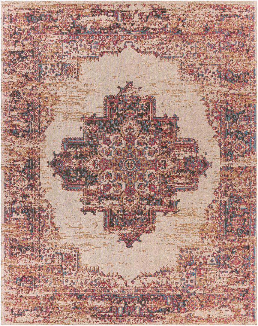 Heaton Red Medallion Area Rug - Clearance