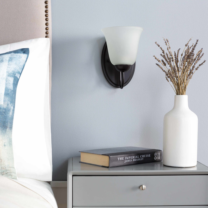 Heysham Black Iron Wall Sconce - Clearance