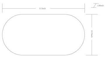 Hagenburg Black Iron Frame Mirror