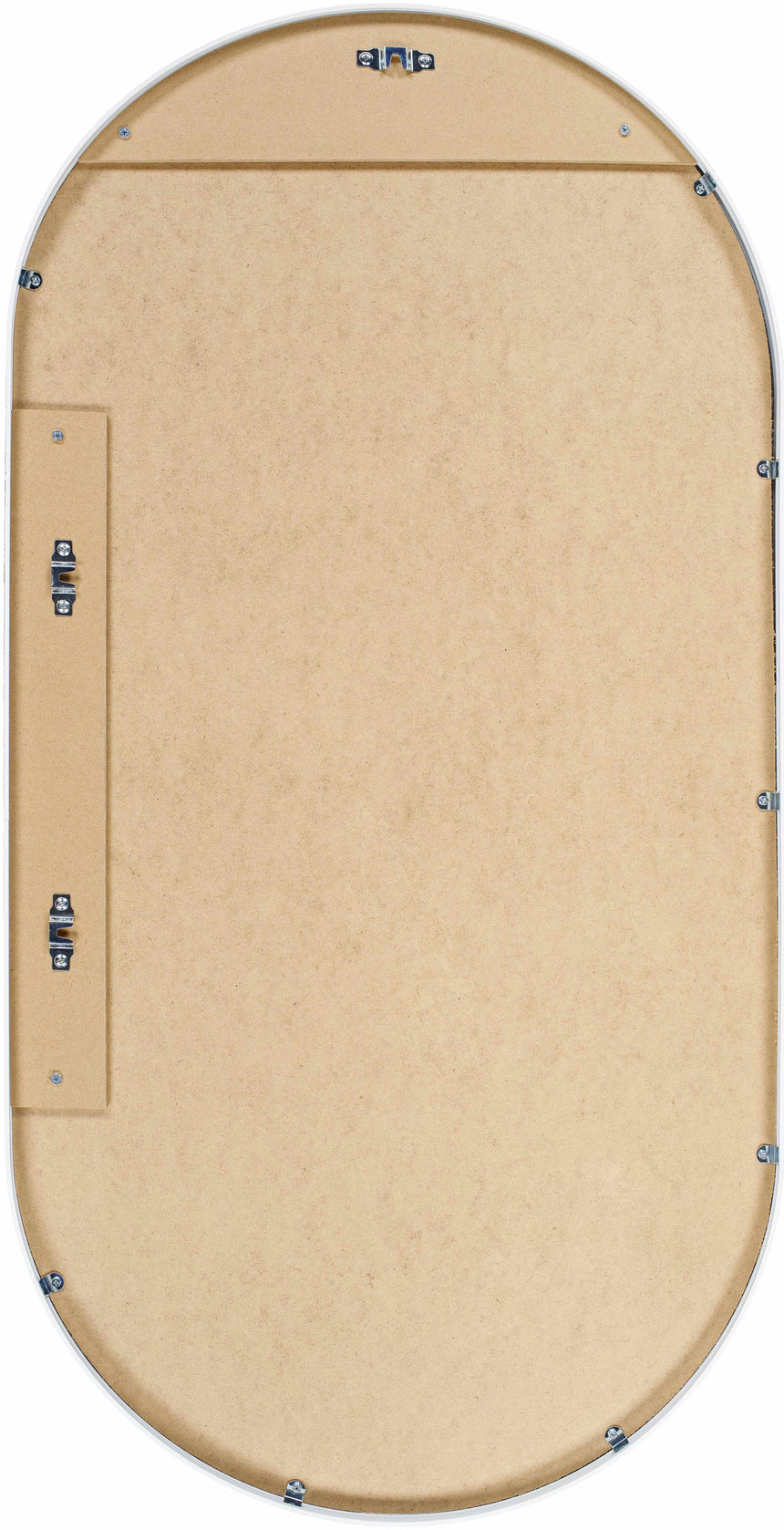 Hagenburg White Iron Frame Mirror