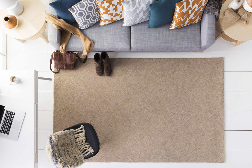 Victor Dark Blue Square Throw Pillow