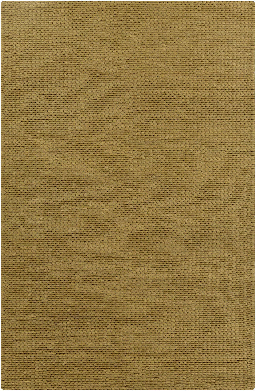 Close-up of the light brown Hensler Area Carpet. Hand-woven wool rug with a natural, textured design. Design-Rectangle-58