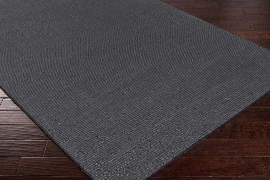 Brockton Solid Night Blue Wool Rug
