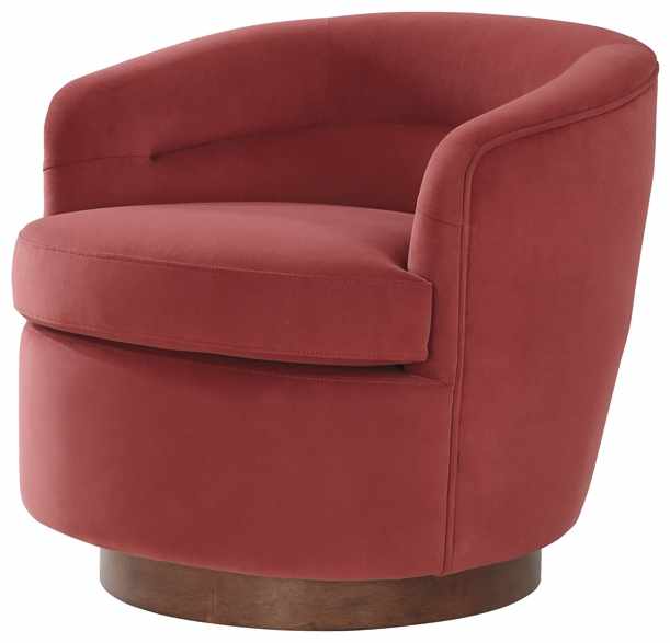 Hithadhoo Poppy Red Swivel Chair - Clearance