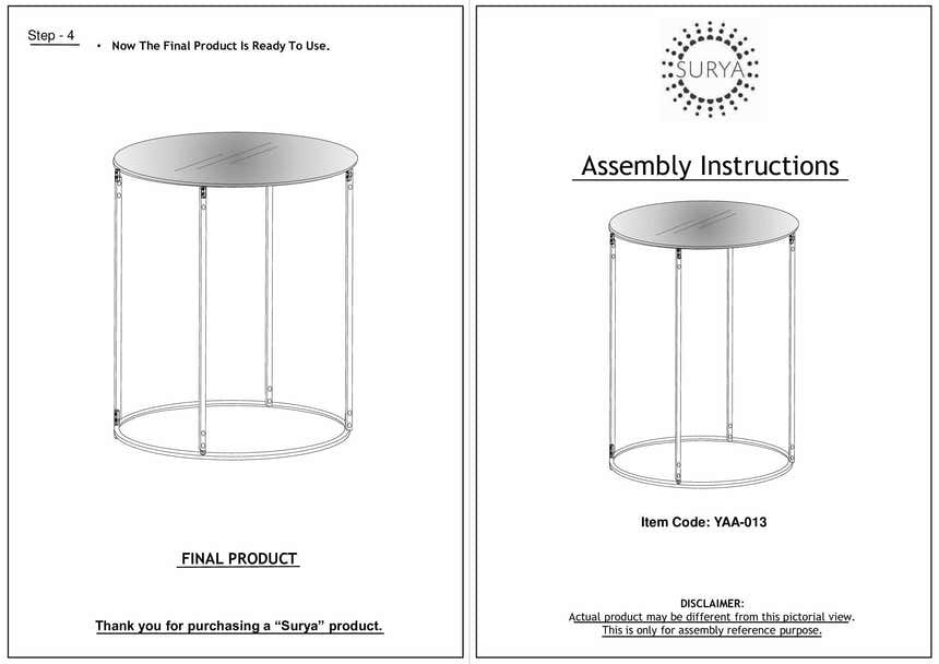 Iris White Marble Black Metal End Table