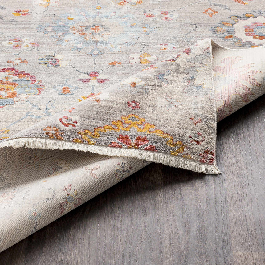 Jetson Floral Rug with Fringes - Clearance