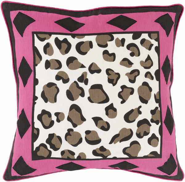 Kids Animal Print Decorative Nursery Pink Throw Pillow - Clearance