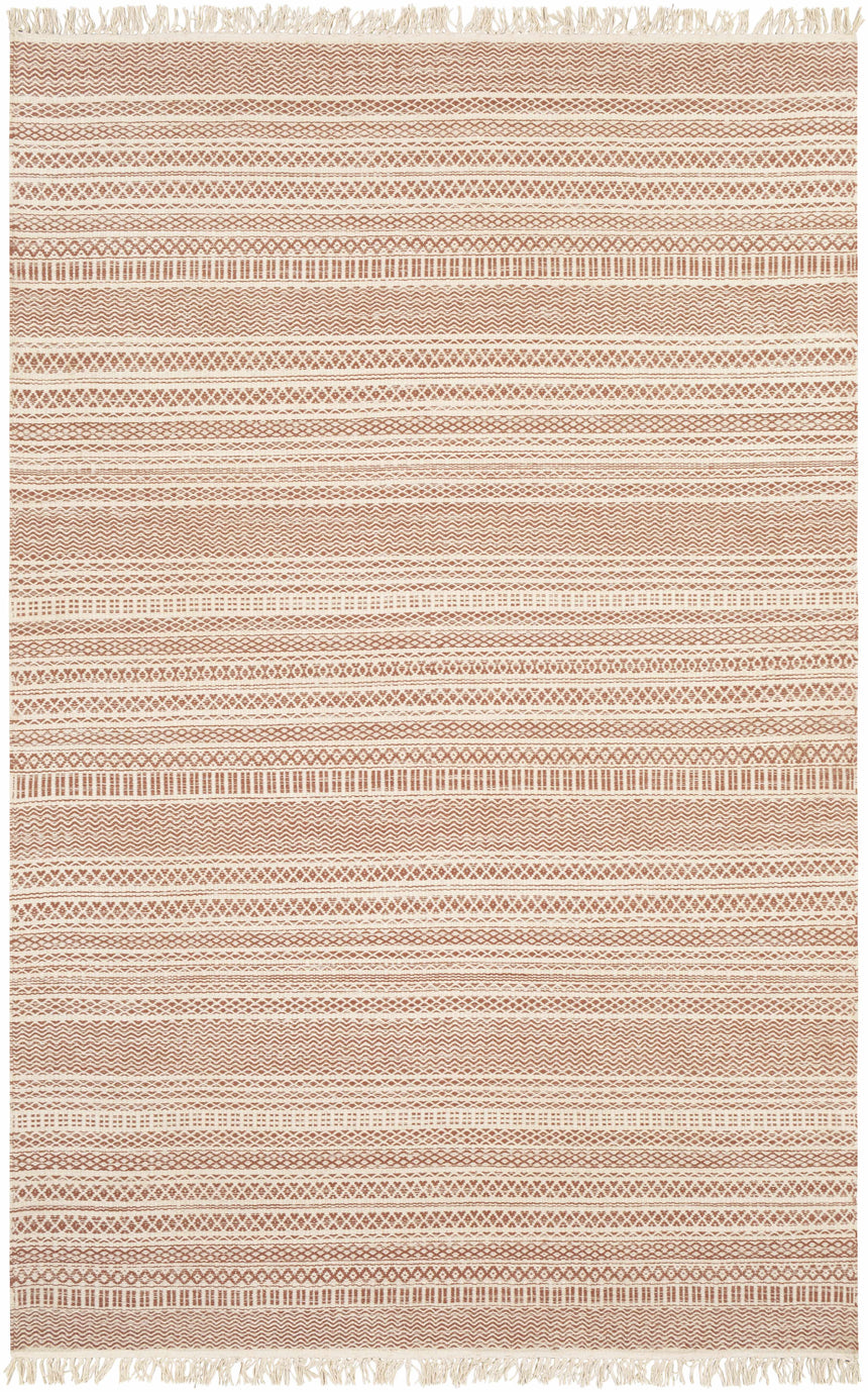 Kalinga Red/Cream Flatweave Wool Rug - Clearance