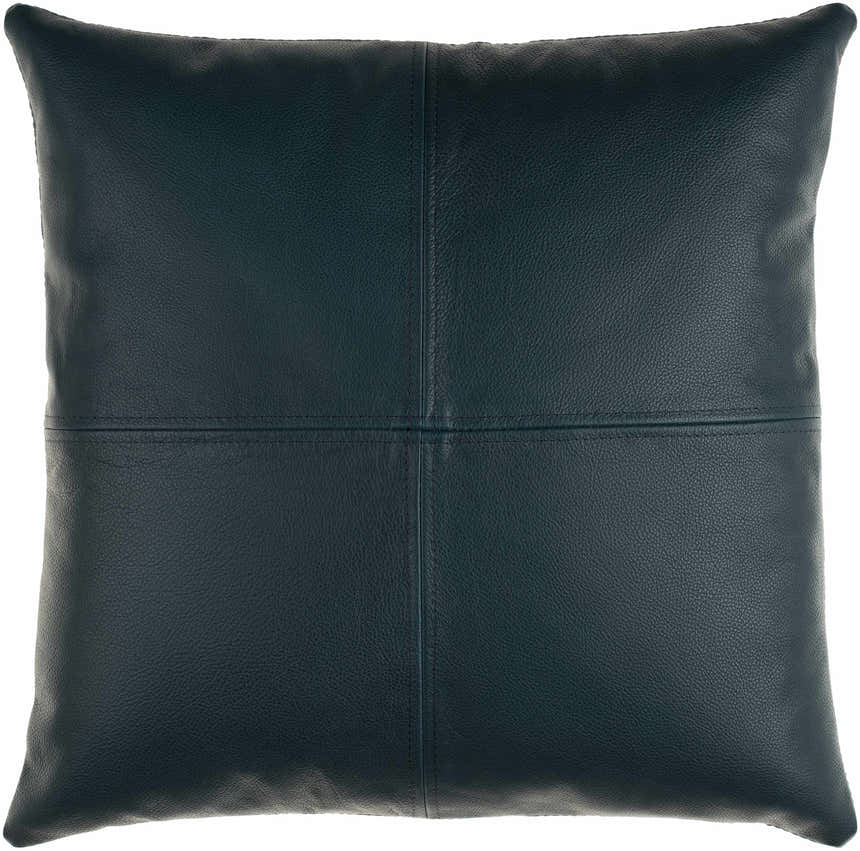 Kalkie Deep Teal Square Throw Pillow