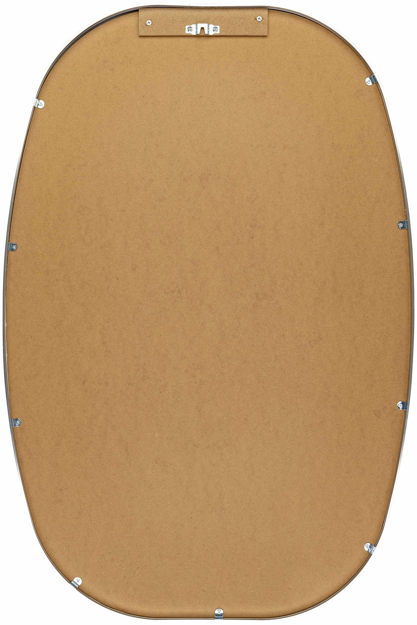 Kopparberg Metallic Silver Gold Frame Round Mirror