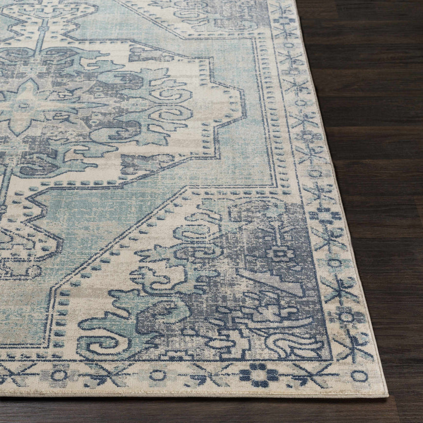 Kenmare Blue Medallion Rug - Clearance