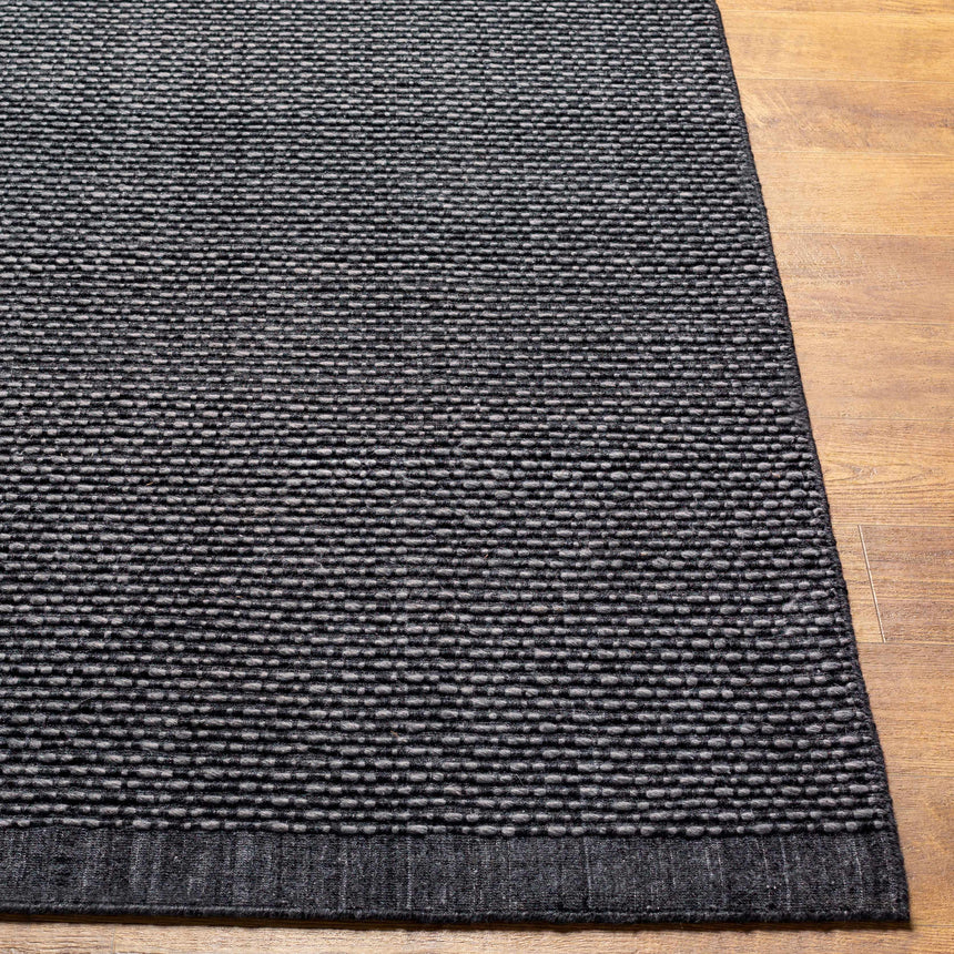 Yong Hand Loomed Charcoal Indoor & Outdoor Rug - Clearance