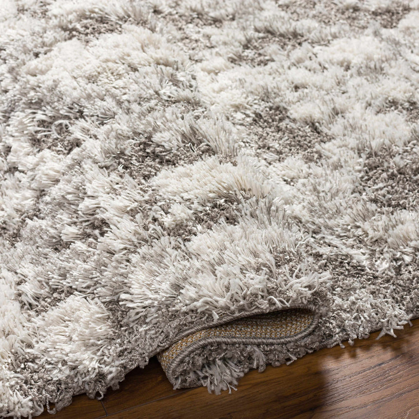 Kilgetty Gray Cloudy Shag Rug