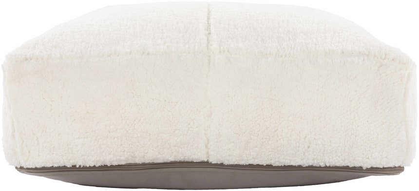 Kilrush White Plush Floor Pillow - Clearance