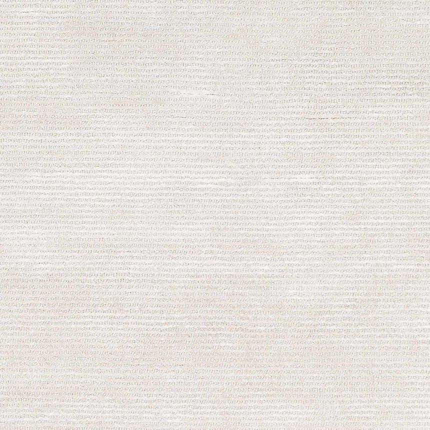 Close-up of the light gray Keller Area Rug showing its subtle striped pattern and hand-tufted texture. Swatch