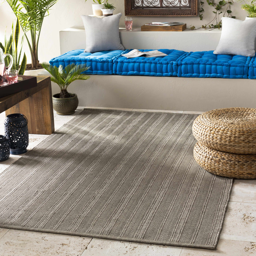 Kempston Gray Hand Woven Rug - Clearance