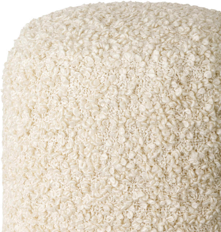 Kamarpukur Pearl Knitted Gray Cotton Pouf