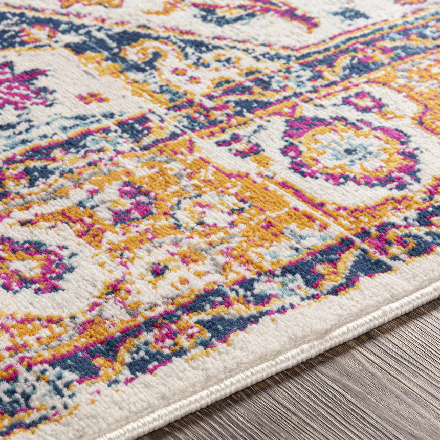 Kotlik Magenta & Cream Area Rug - Clearance